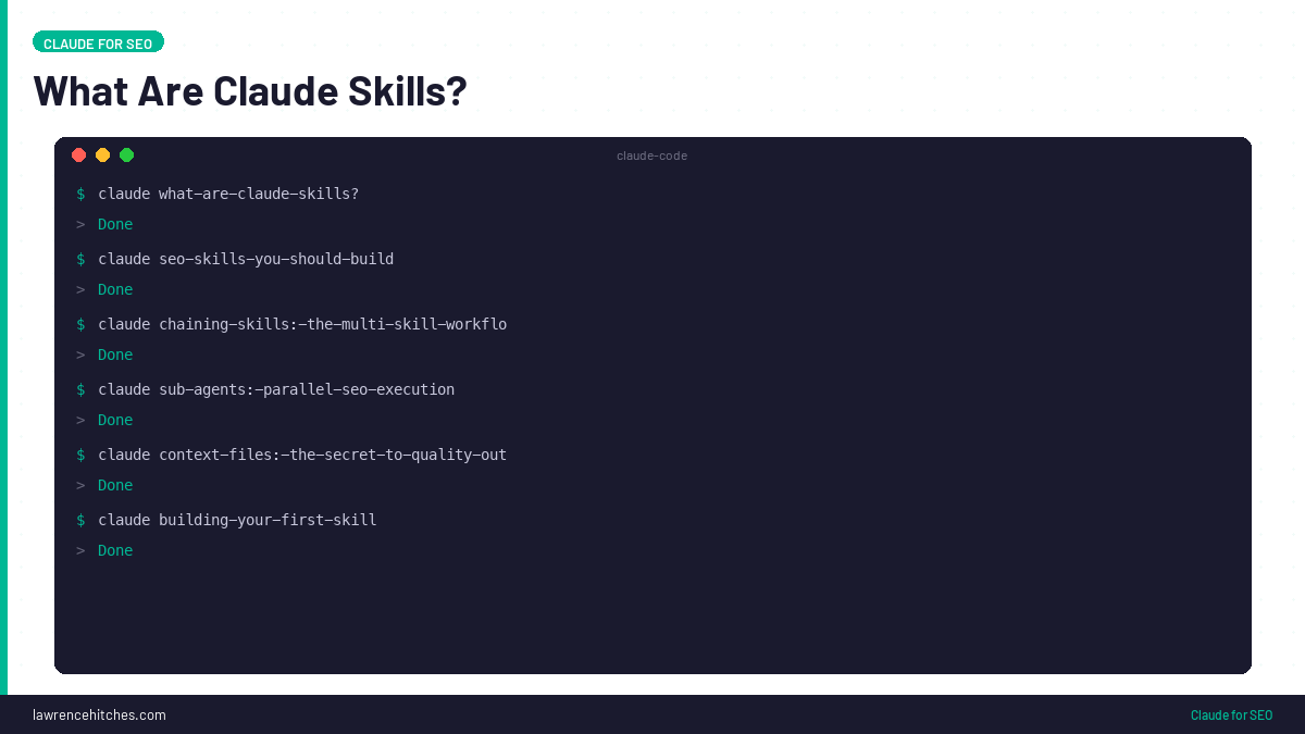 Claude SEO Skills: Reusable AI Workflows for SEO Automation