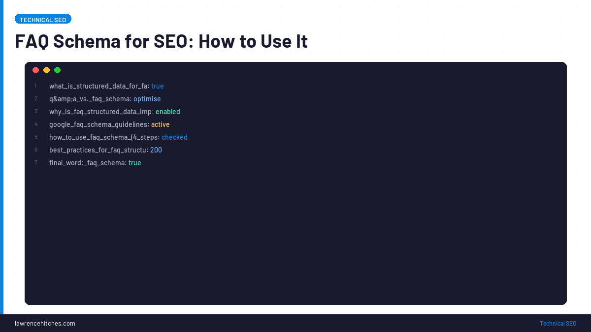 FAQ Schema for SEO: How to Use It in 2026