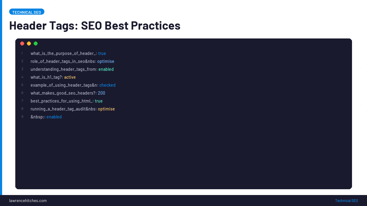 Header Tags for SEO: H1-H6 Best Practices in 2026