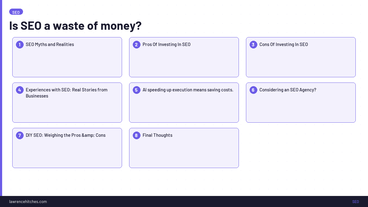 Is SEO a waste of money?